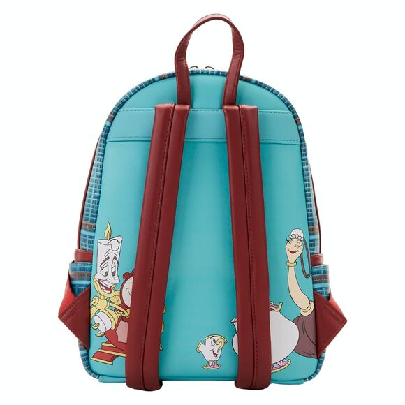 Loungefly Disney Beauty And The Beast Library Scene Mini Backpack